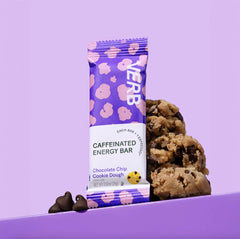 Verb Energy Bar on-the-go image demonstrates a convenient, portable snack.