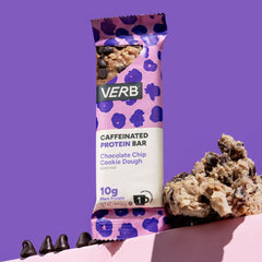 Verb Energy Bar organic green tea caffeine ingredients graphic showcases natural energy source