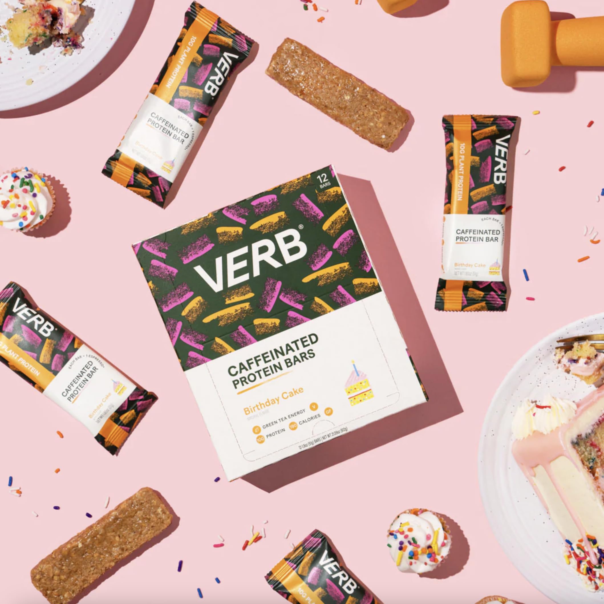 Verb Energy bar powered by organic green tea caffeine for clean energy