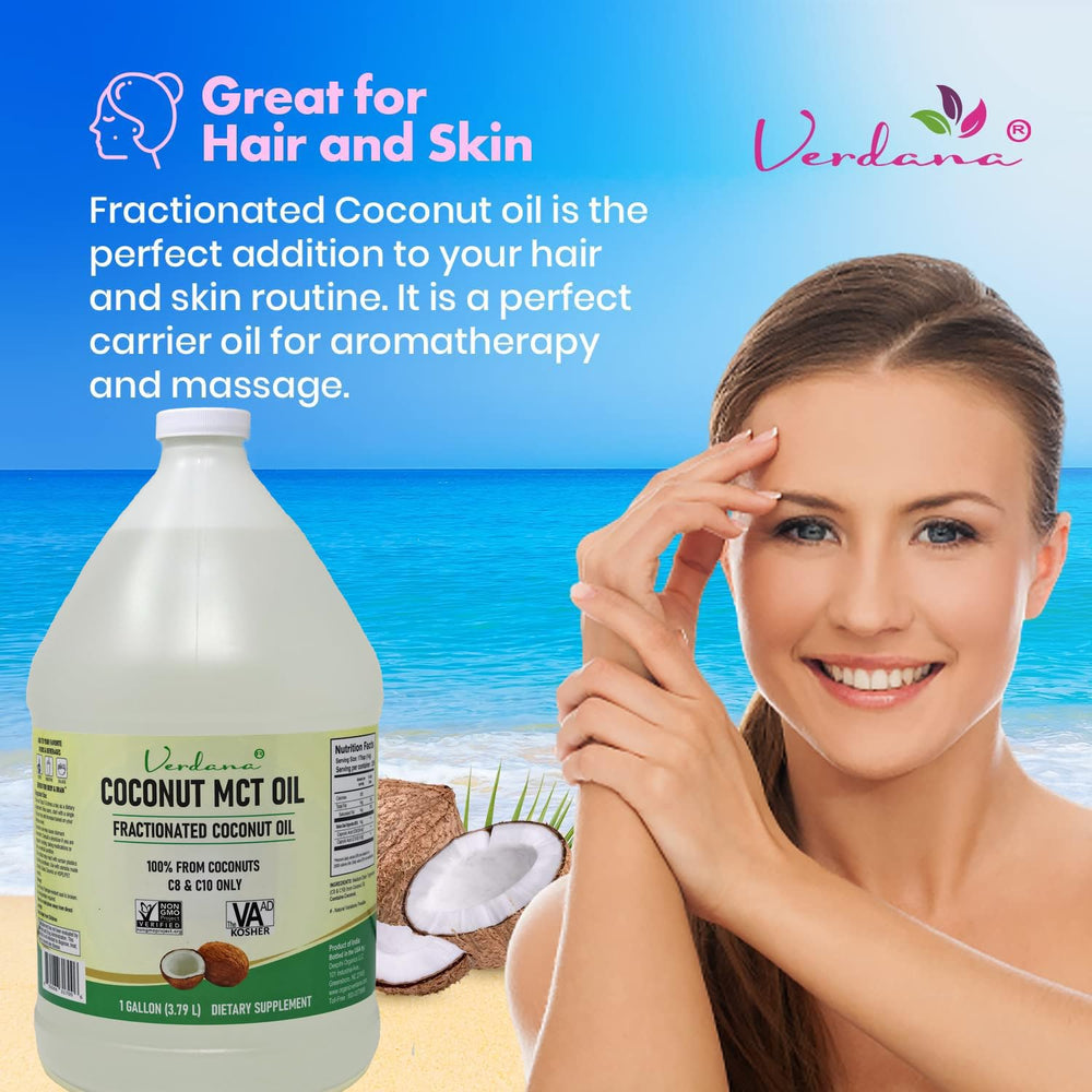 Verdana Coconut MCT Oil bulk-gallon easy refills for family kitchens
