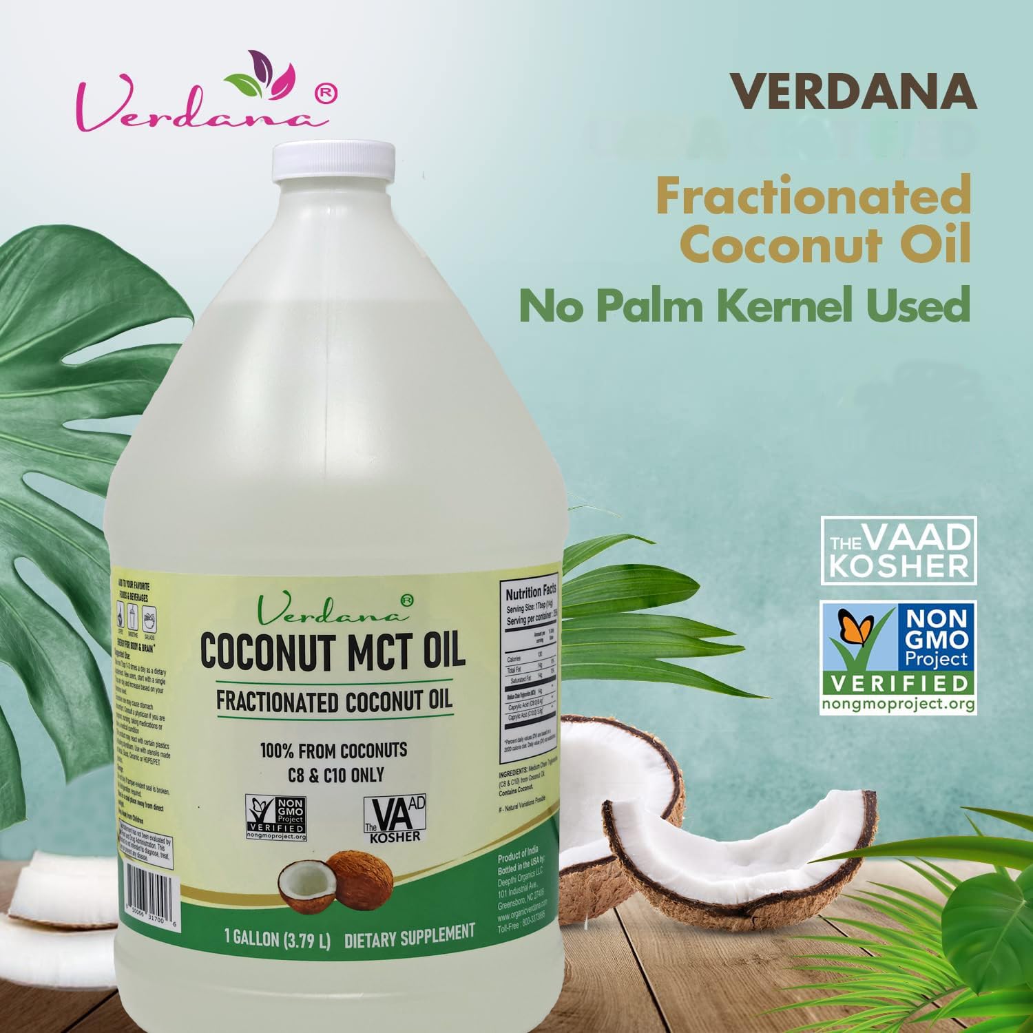Verdana Coconut MCT Oil carrier-oil provides a light base for massage