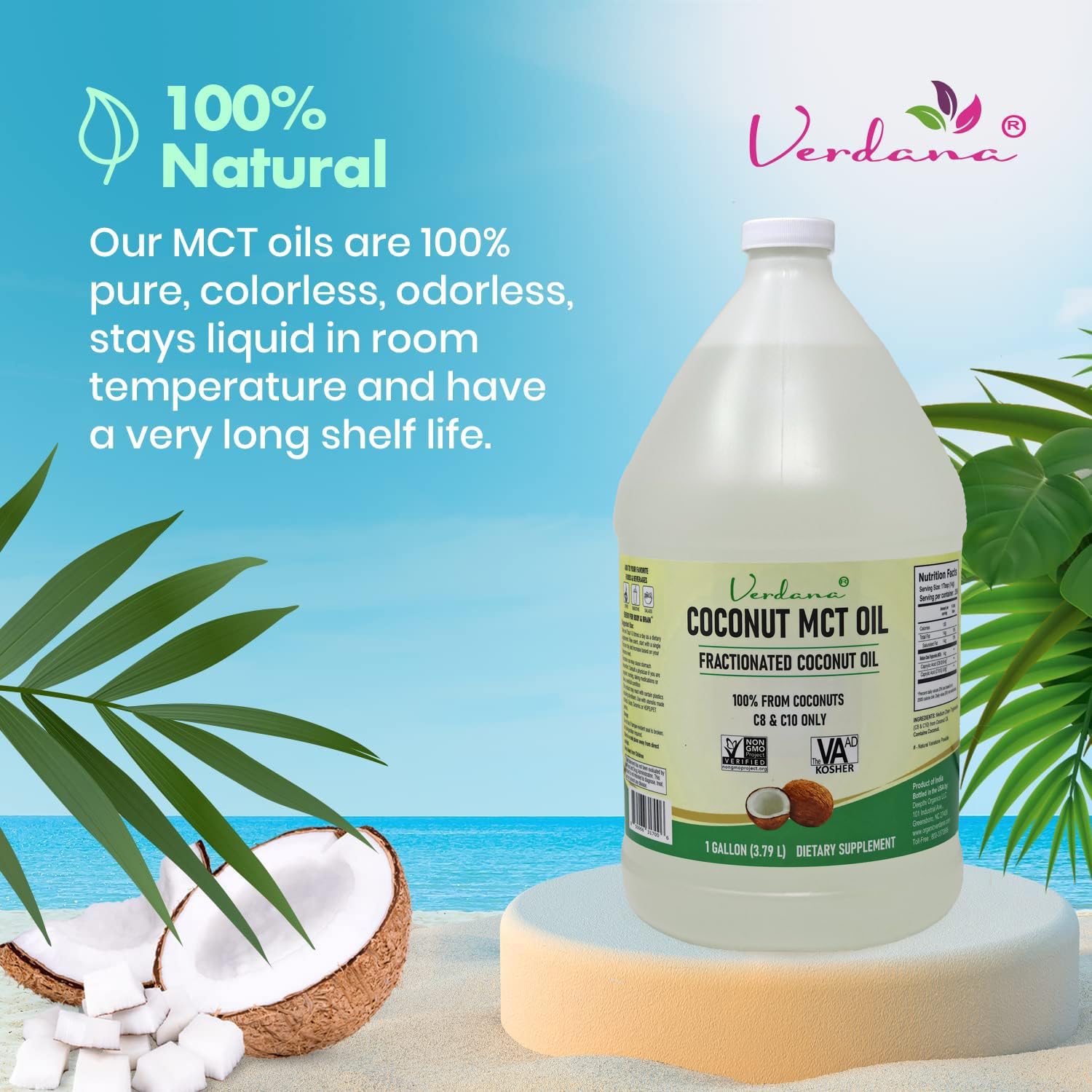 Verdana Coconut MCT Oil massage-scene shows quick absorption