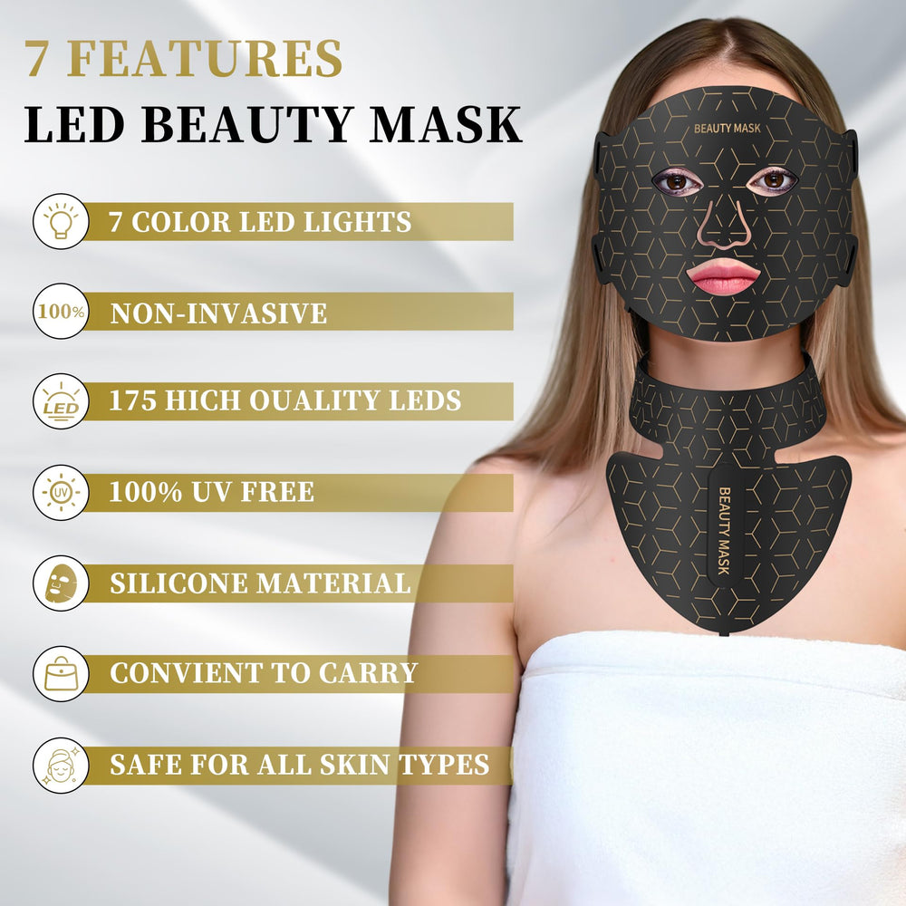 Verfubo complete light therapy bundle includes mask, neck, and accessories