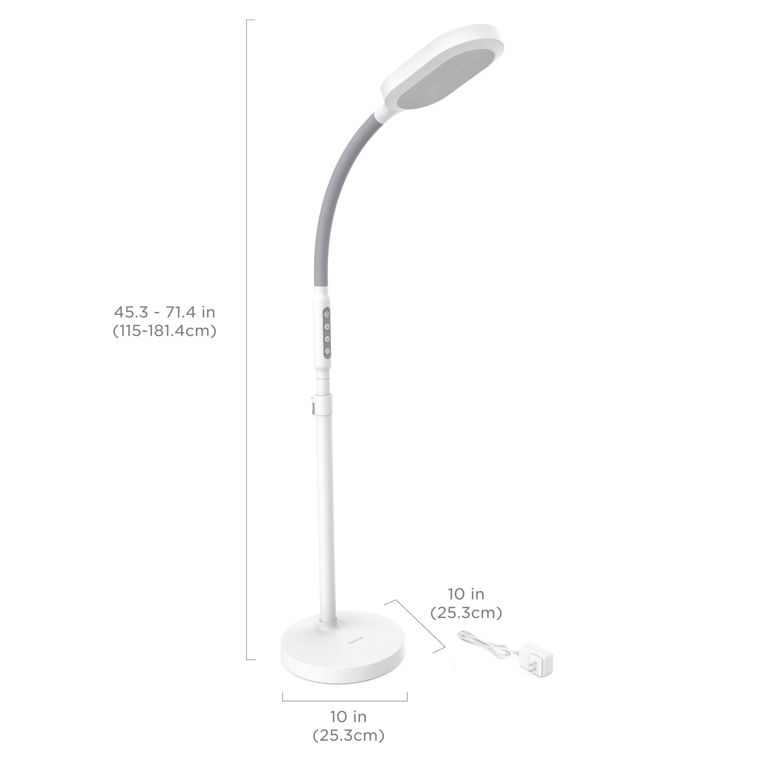 Verilux HappyLight Duo full-spectrum 10k brightness mimicking daylight for productivity