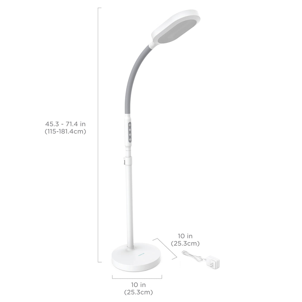 Verilux HappyLight Duo full-spectrum 10k brightness mimicking daylight for productivity