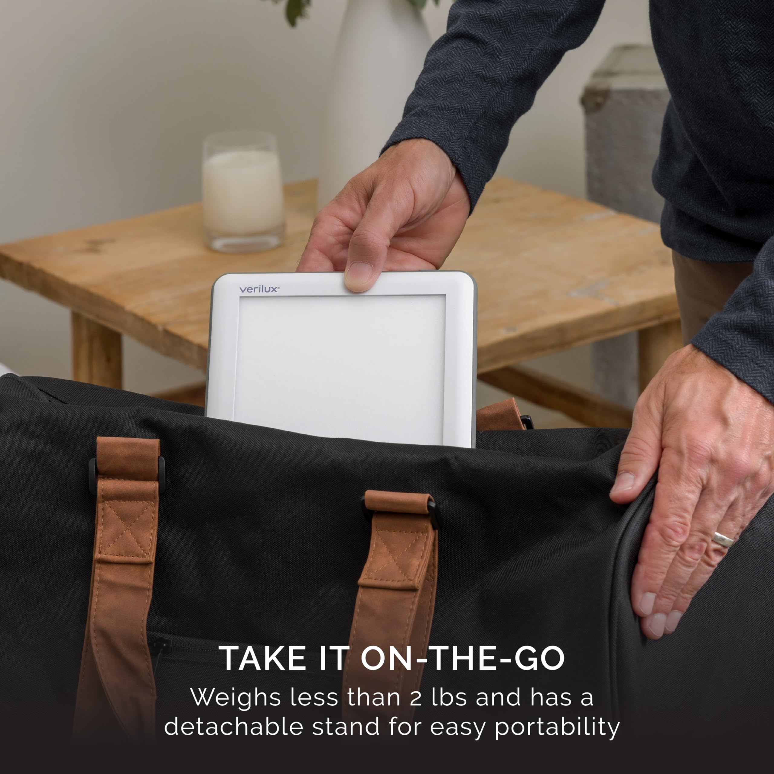 10,000 lux output provides a bright daylight-like glow without heat or flicker.