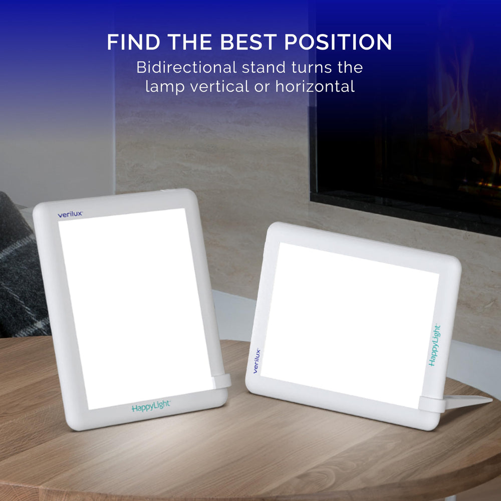 Bidirectional stand lets vertical or horizontal orientation for personalized positioning.