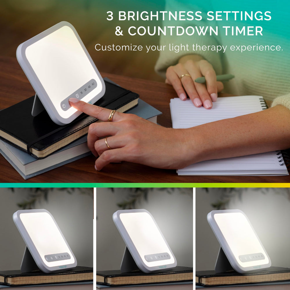 Verilux HappyLight Mini 10k-lux LED delivers bright, full-spectrum light