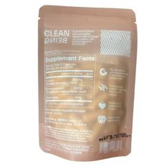 Verso Clean Being luteolin and dihydroquercetin ingredients close-up highlight antioxidant partners.