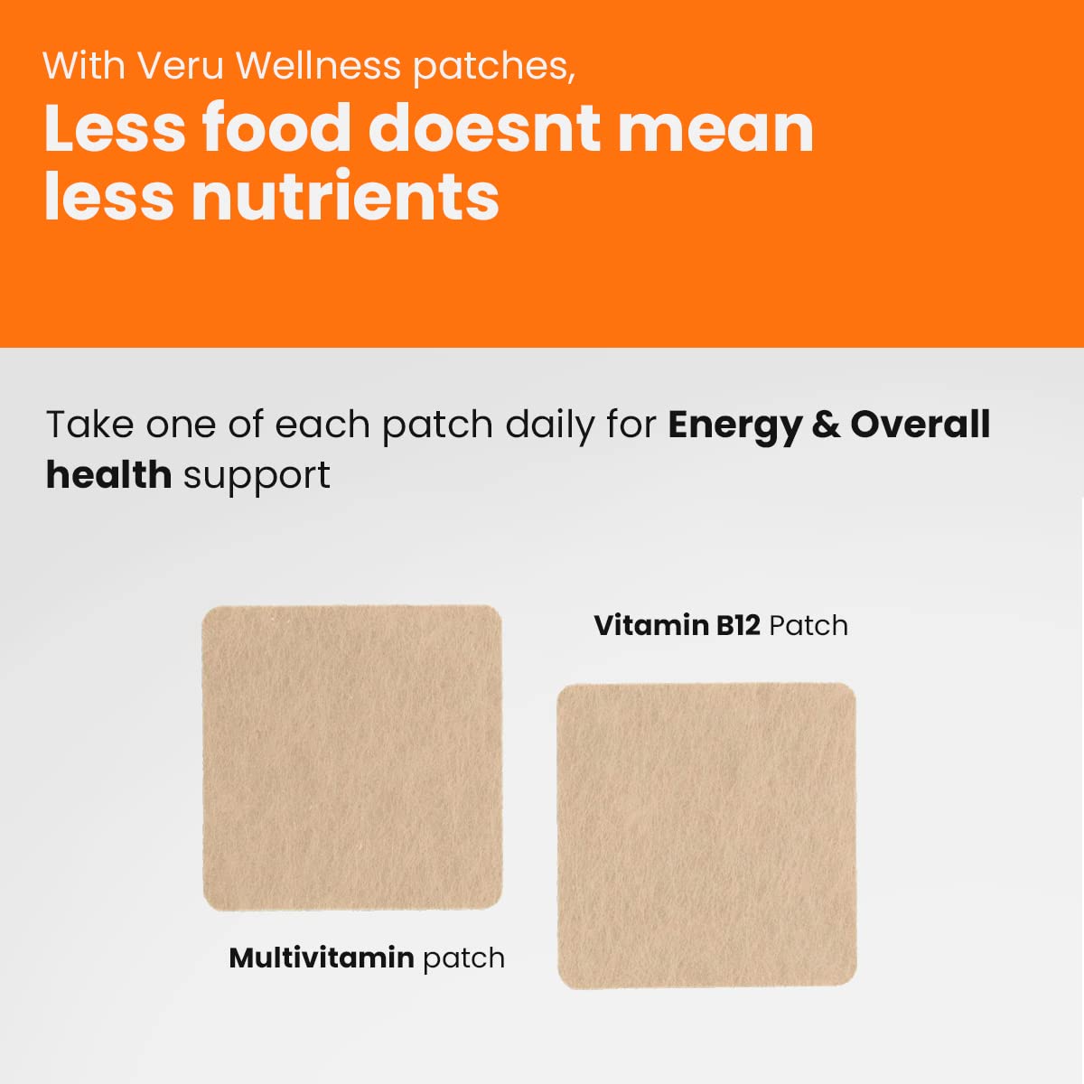 Veru Wellness patch box included for easy at-home use.