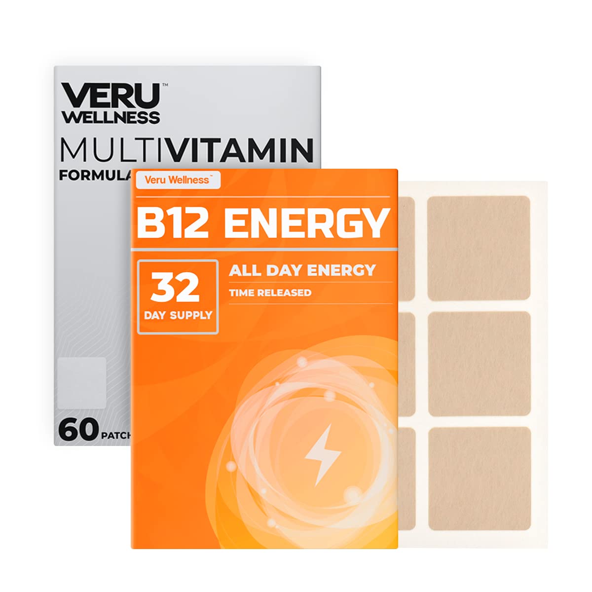 Veru Wellness bariatric patch packaging, convenient post-surgery vitamin option.