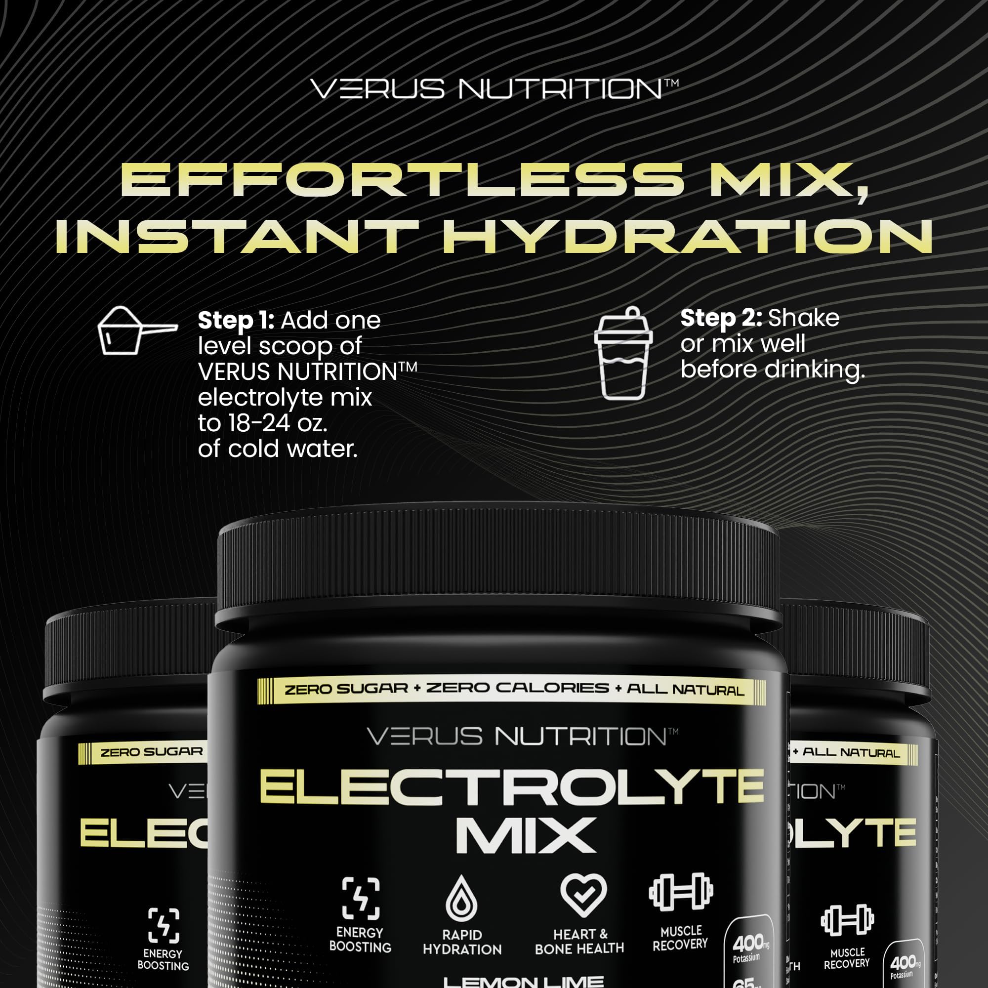 Outdoor workout scene with hydration powder for on-the-go electrolyte support