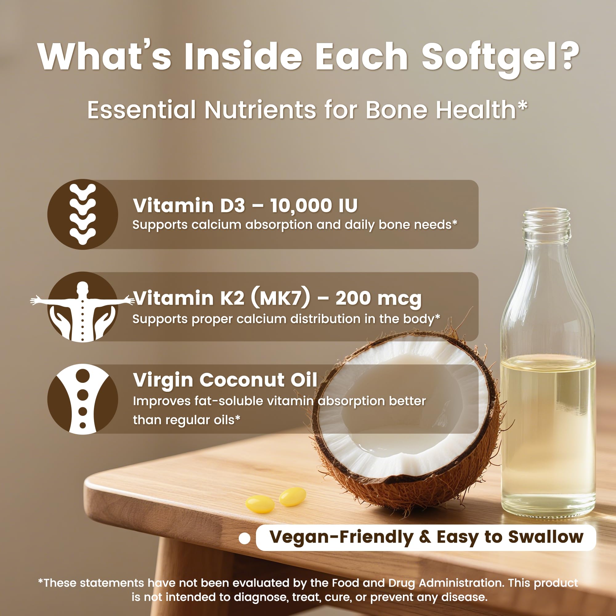 VEV Corefeel coconut oil softgels improving absorption