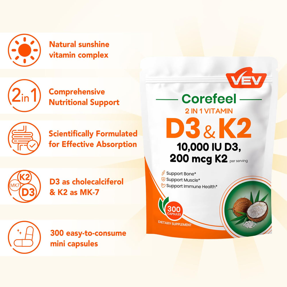 VEV Corefeel packaging features GMP-compliant production for reliable pairing.