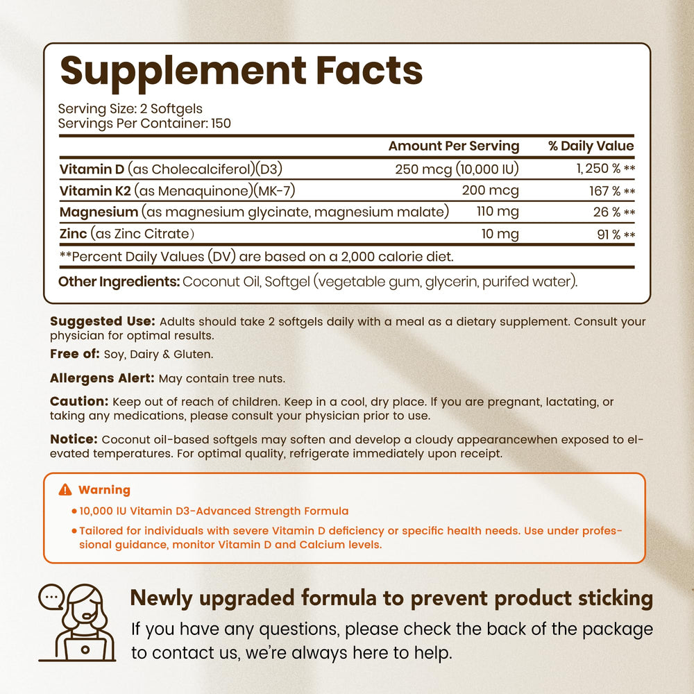 Close-up of VEV D3 K2 softgels showcasing high potency.