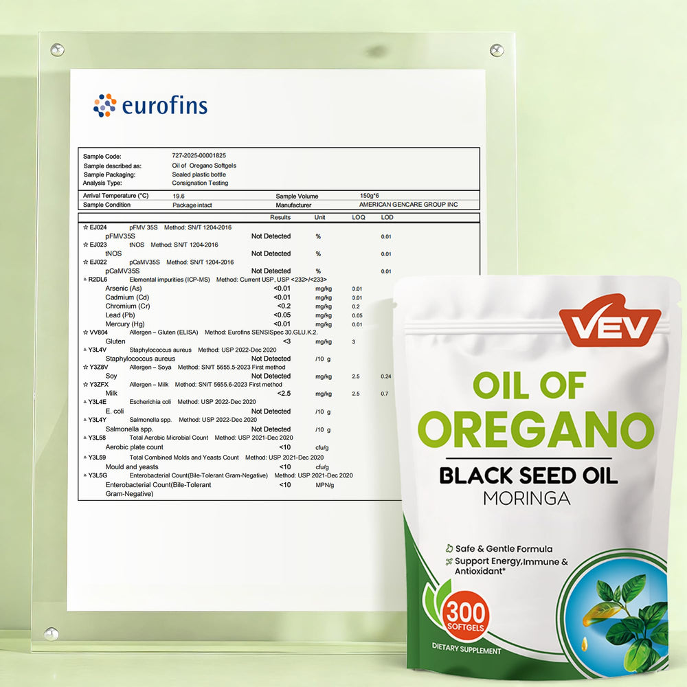 VEV lab-tested purity conveys safety and quality.