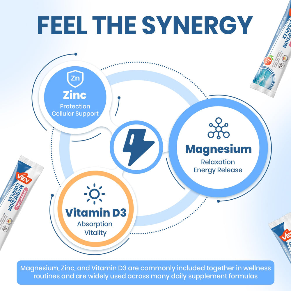 VEV formula includes Ashwagandha and L-Theanine for calm focus.