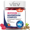 VEV Magnesium Complex DeepCalm Gummies – 14-in-1 Vegan Magnesium Glycinate with Ashwagandha, L-Theanine & Zinc (90 Gummies)