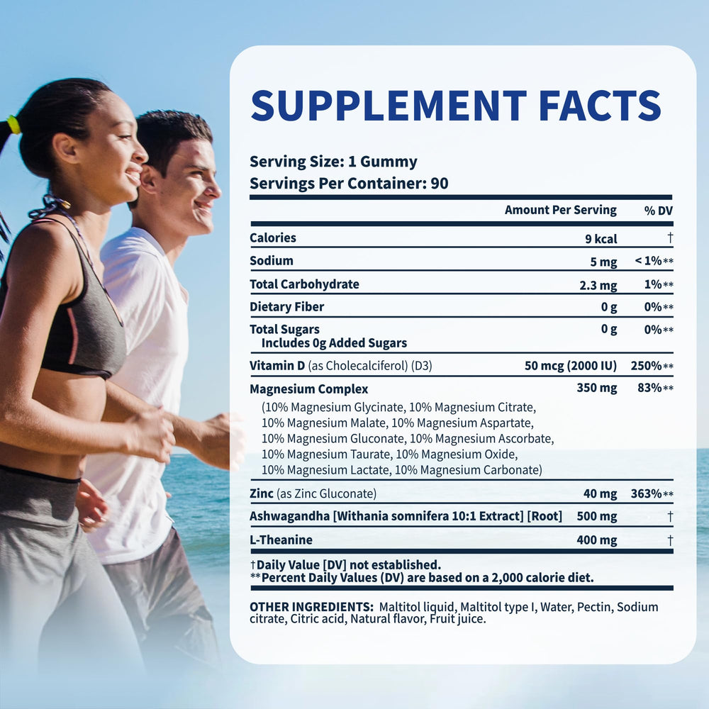 VEV DeepCalm evening routine on nightstand beside a glass of water