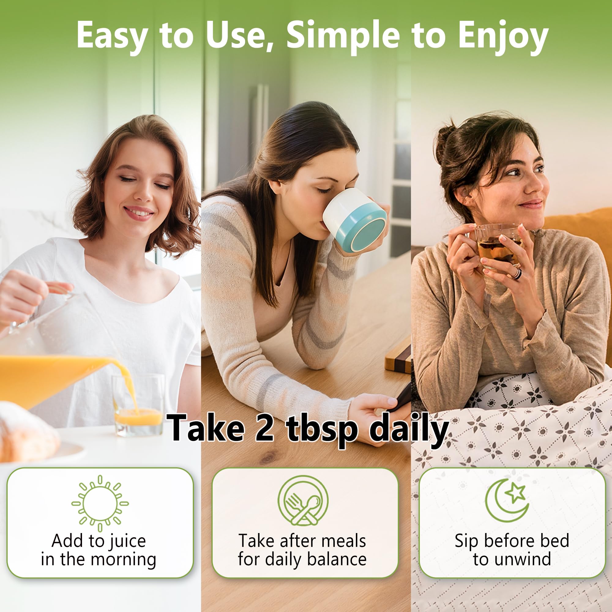 Refrigeration after opening icon beside the bottle.