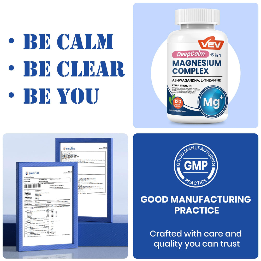 VEV Third-party tested label indicates quality assurance and purity.