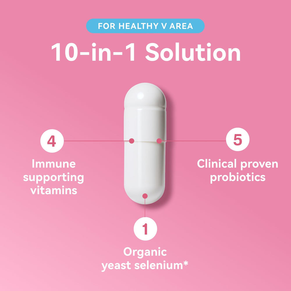 Vevoec Gynable daily-dose concept emphasizing straightforward regimen in a compact bottle.
