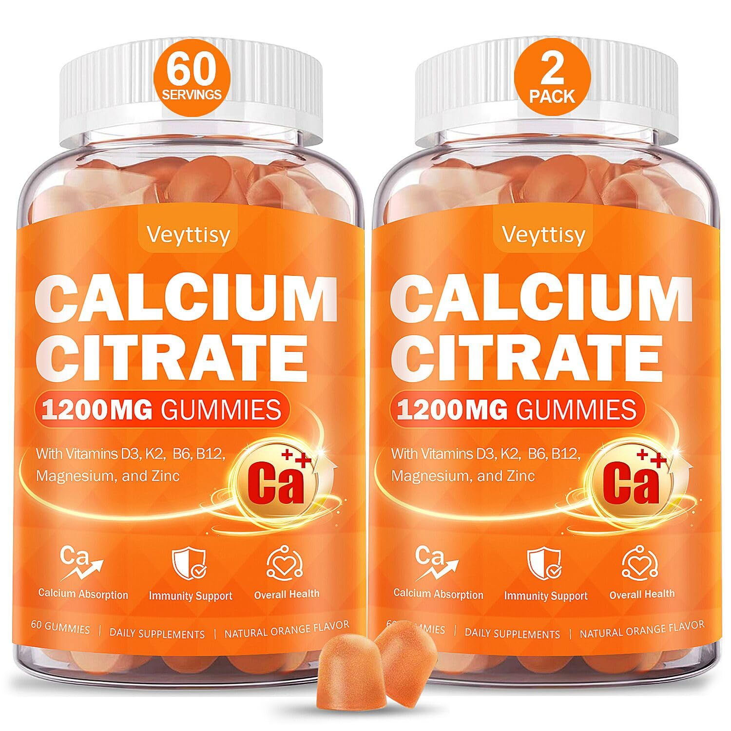 Veyttisy calcium 1200mg bottle for daily bone support.