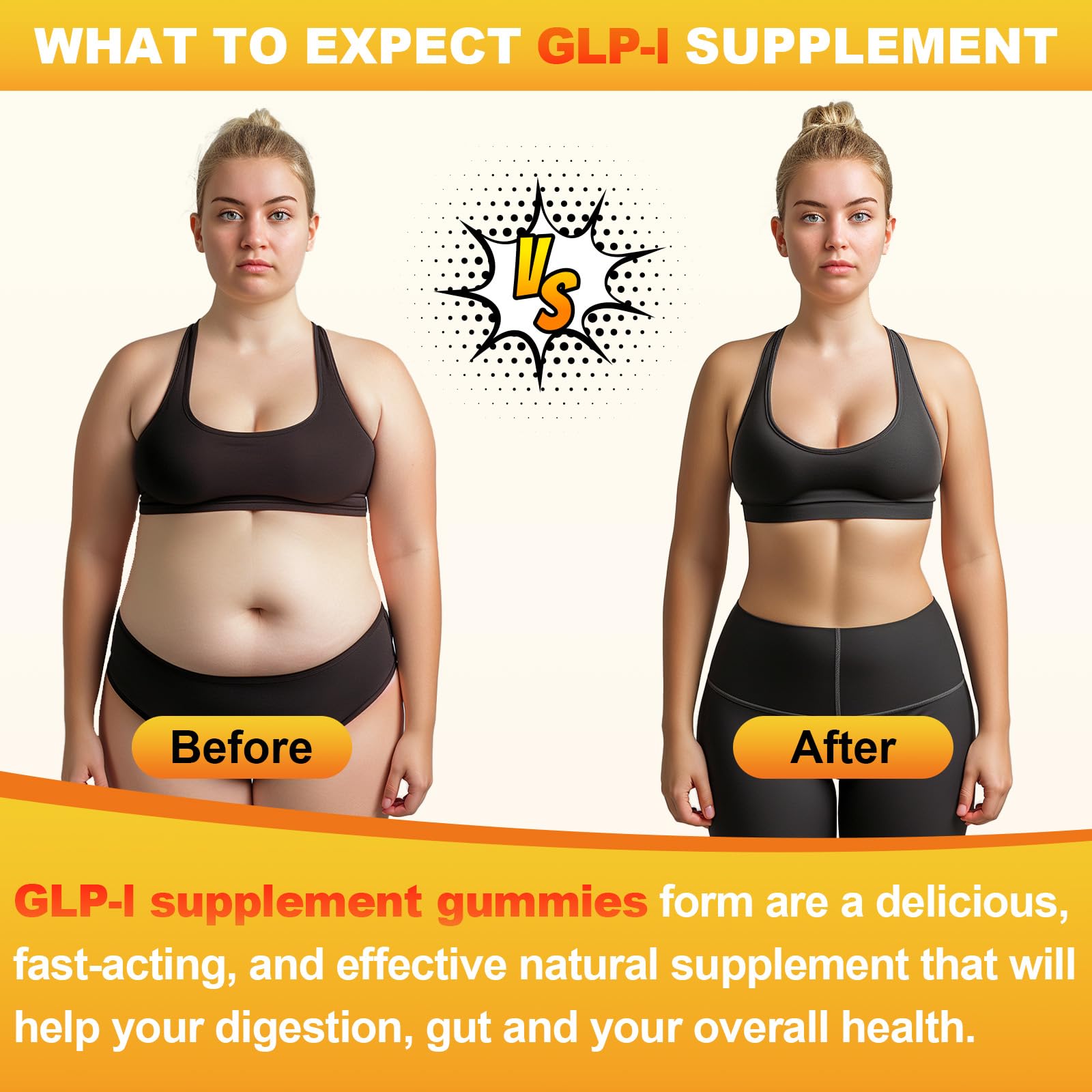 Vegan symbol on packaging signals plant-based GLP-l supplement.