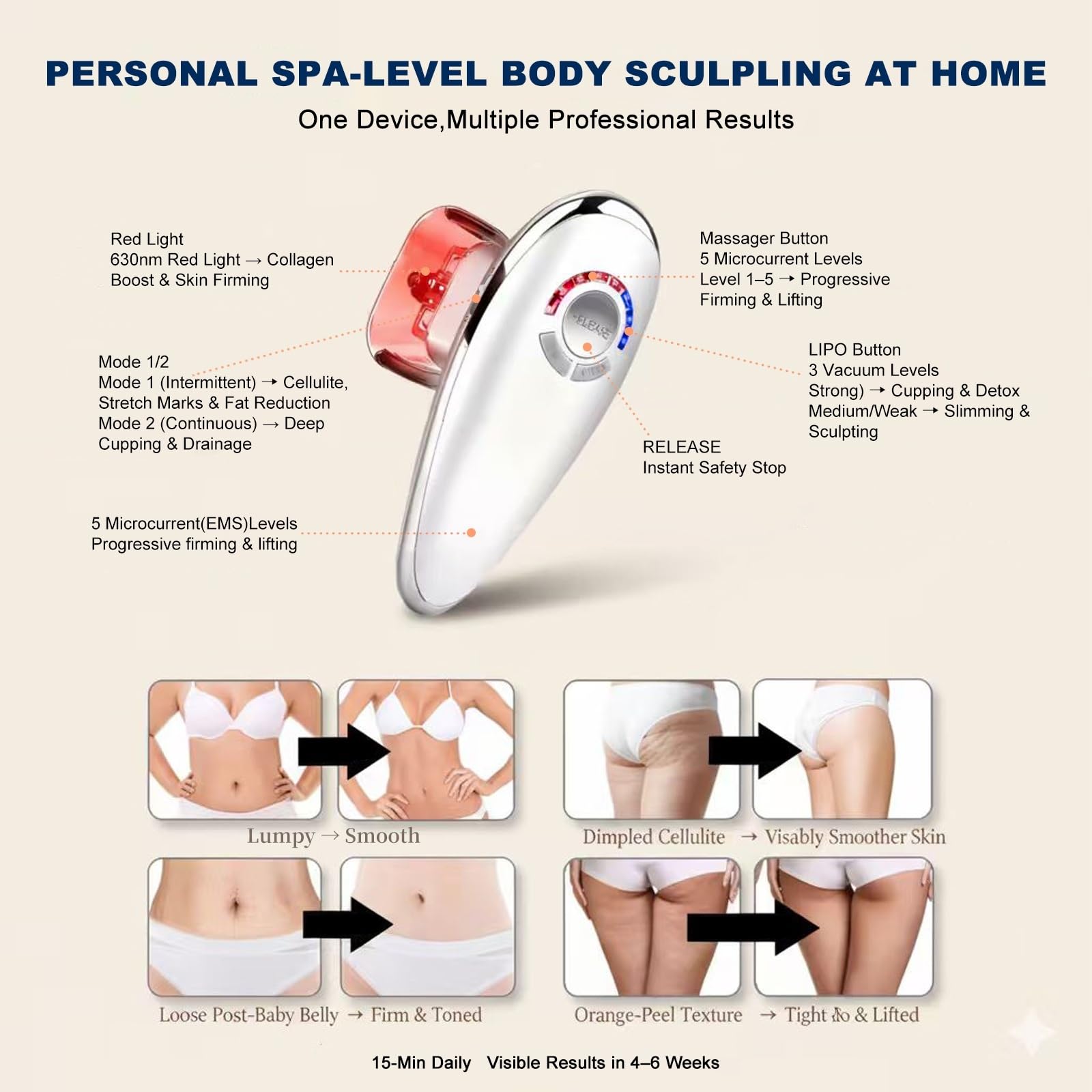 VEZURZO cordless portable design ideal for home or gym sessions.
