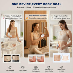 VEZURZO ergonomic silicone cups on curved body areas for comfort.