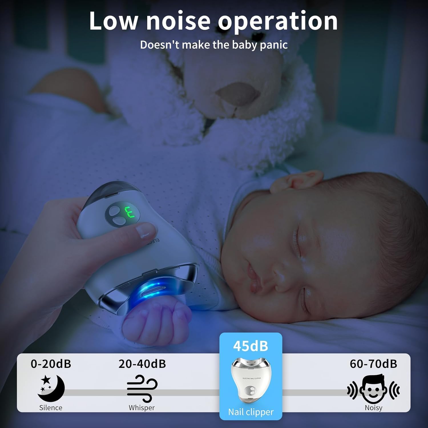 VGVR low-noise operation ideal for sleeping babies