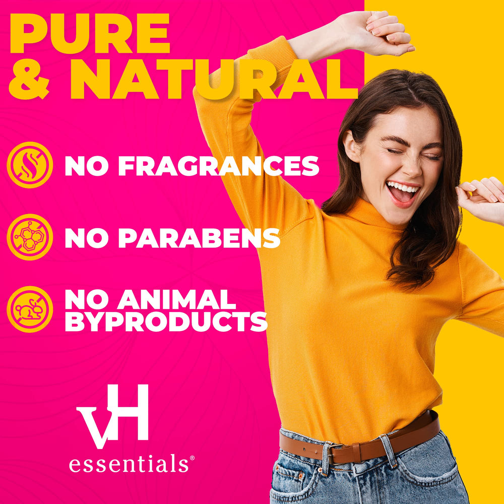 vh essentials odor-control graphic suggests trusted freshness without fragrances.