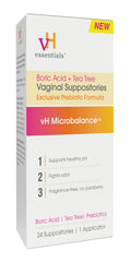 vh essentials package box showing discreet feminine care solution for everyday use.