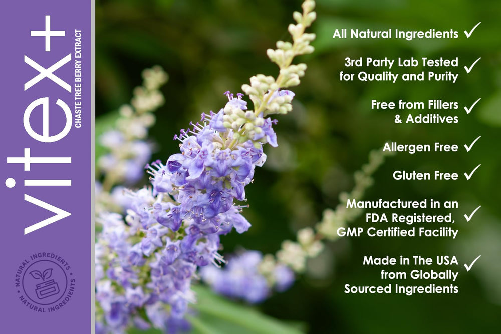 VH Nutrition VITEX+ label detail highlights ingredient integrity and no artificial additives