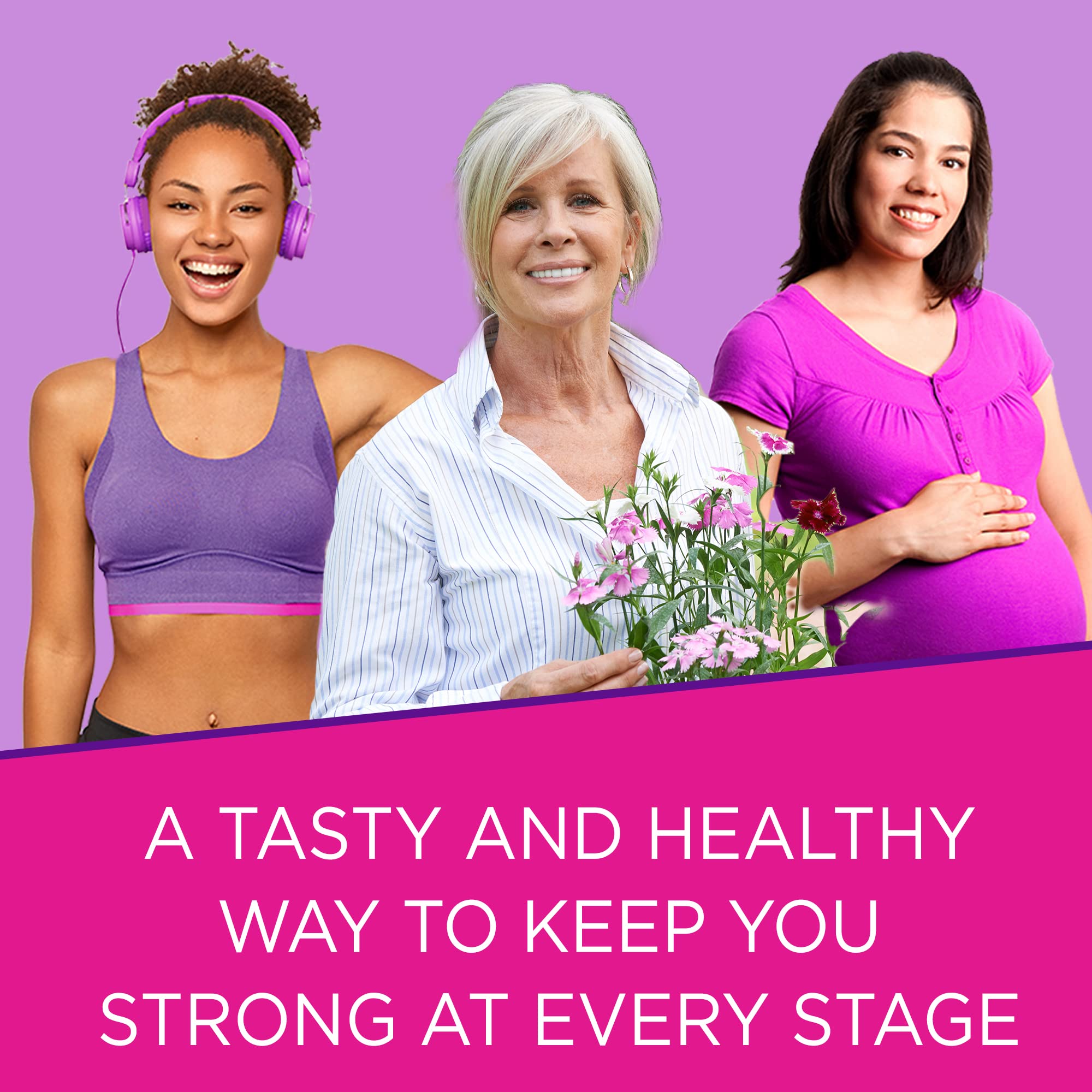 Viactiv on-the-go pack illustrating easy daily nutrient intake