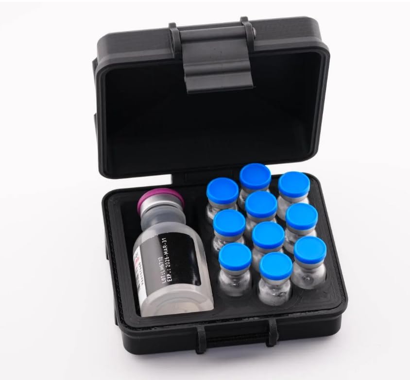 Vial Guard secure-snap closure keeps contents safely contained during movement