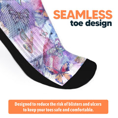 Viasox Butterfly EasyStretch triple-padding sock cushions the sole.