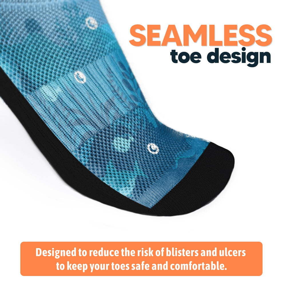 Viasox Deep Sea EasyStretch plain pair ready for all-day comfort.
