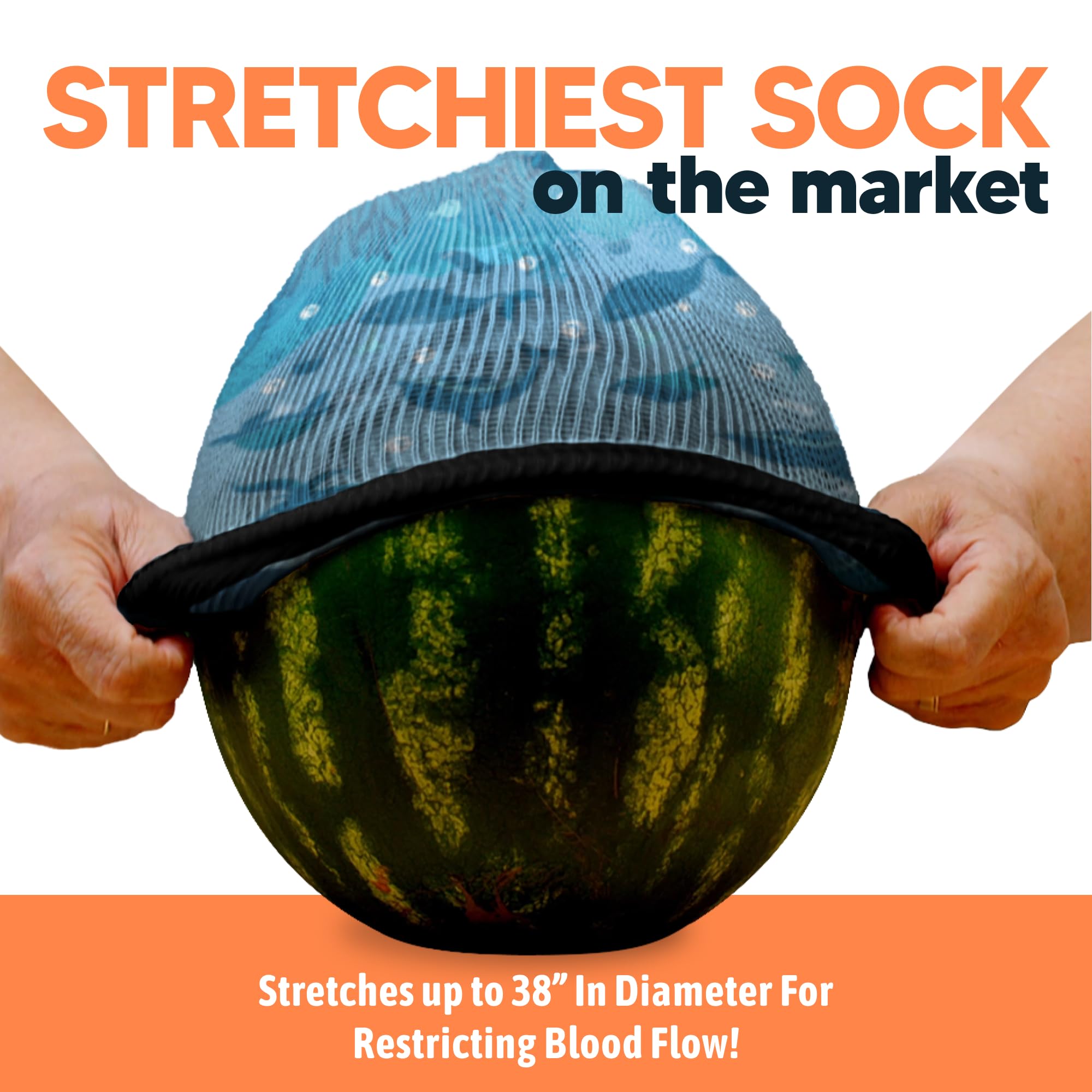 Viasox Deep Sea EasyStretch seamless toe sock reducing friction for sensitive feet.