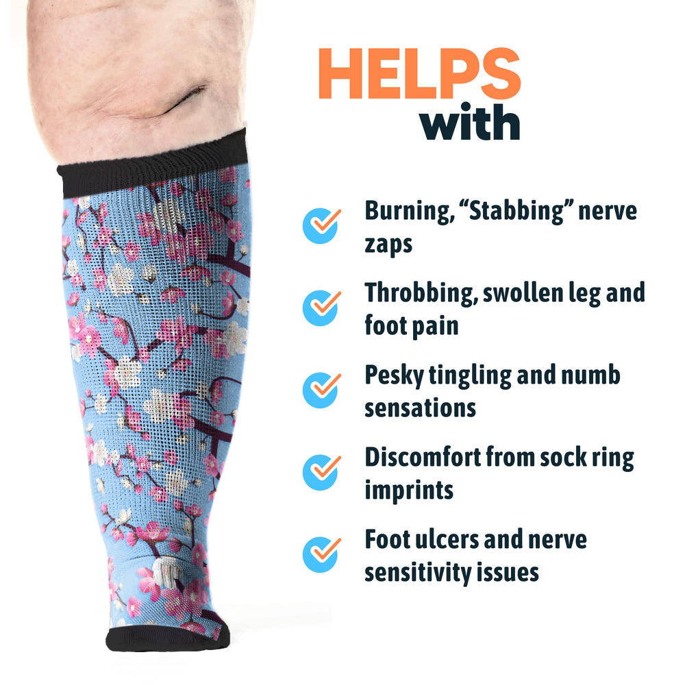 Viasox EasyStretch socks are easy to put on and take off.