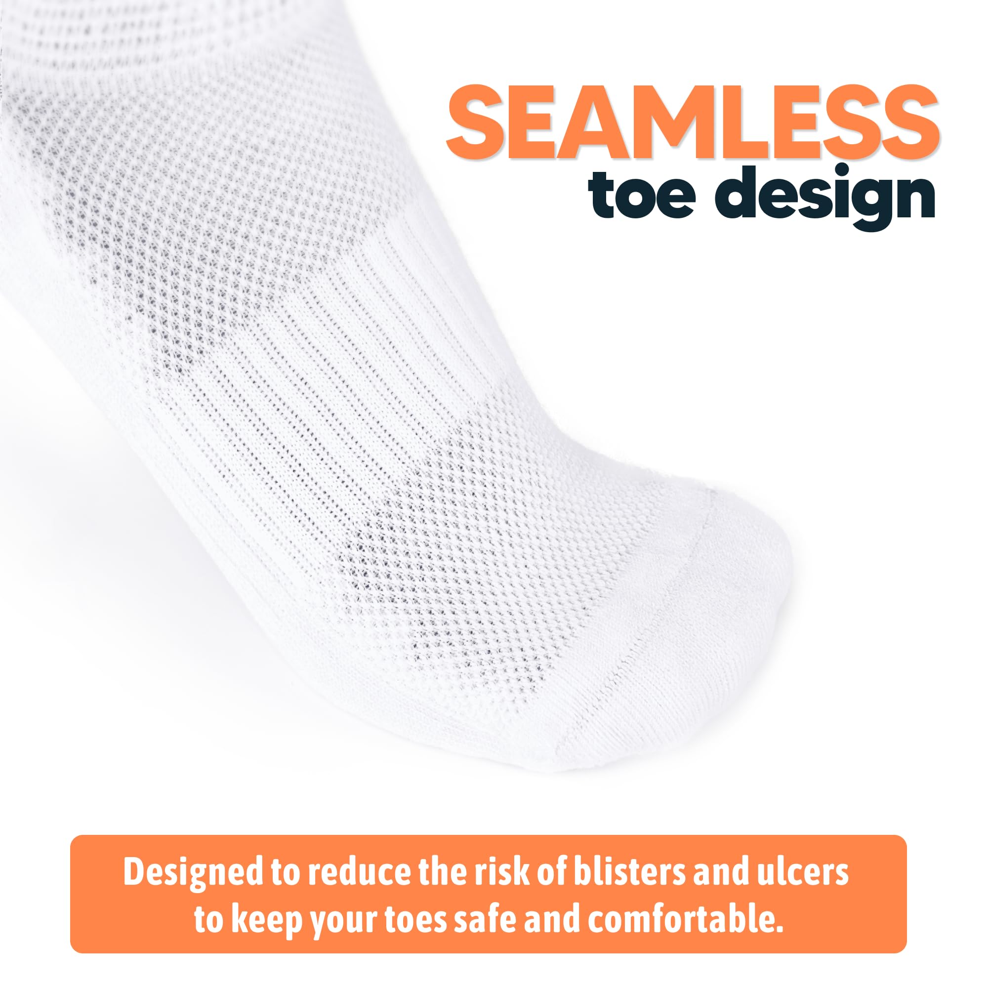 Viasox EasyStretch triple-padded sole close-up illustrating cushioning.