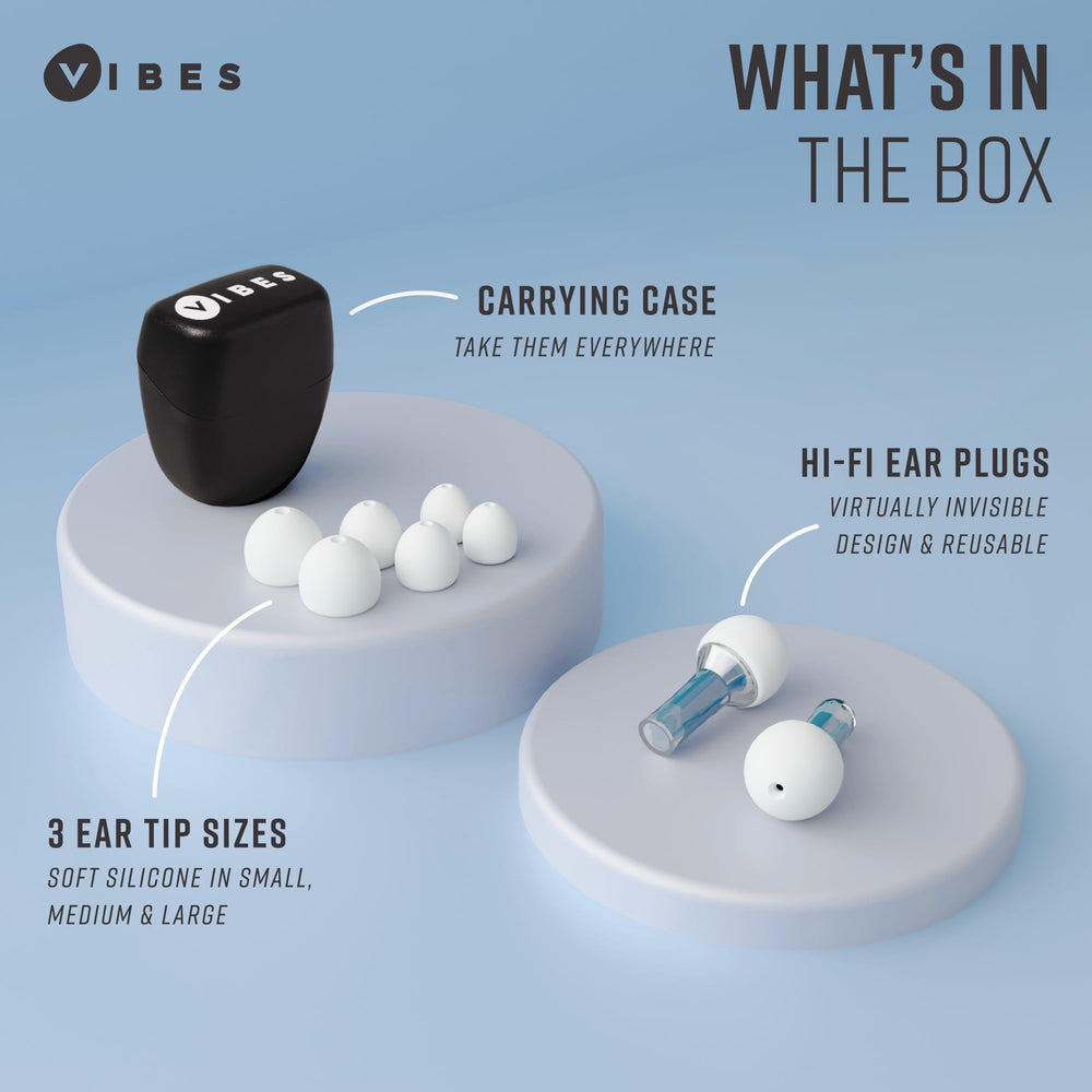VIBES High-Fidelity Ear Plugs come gift-ready packaging for fans and performers.