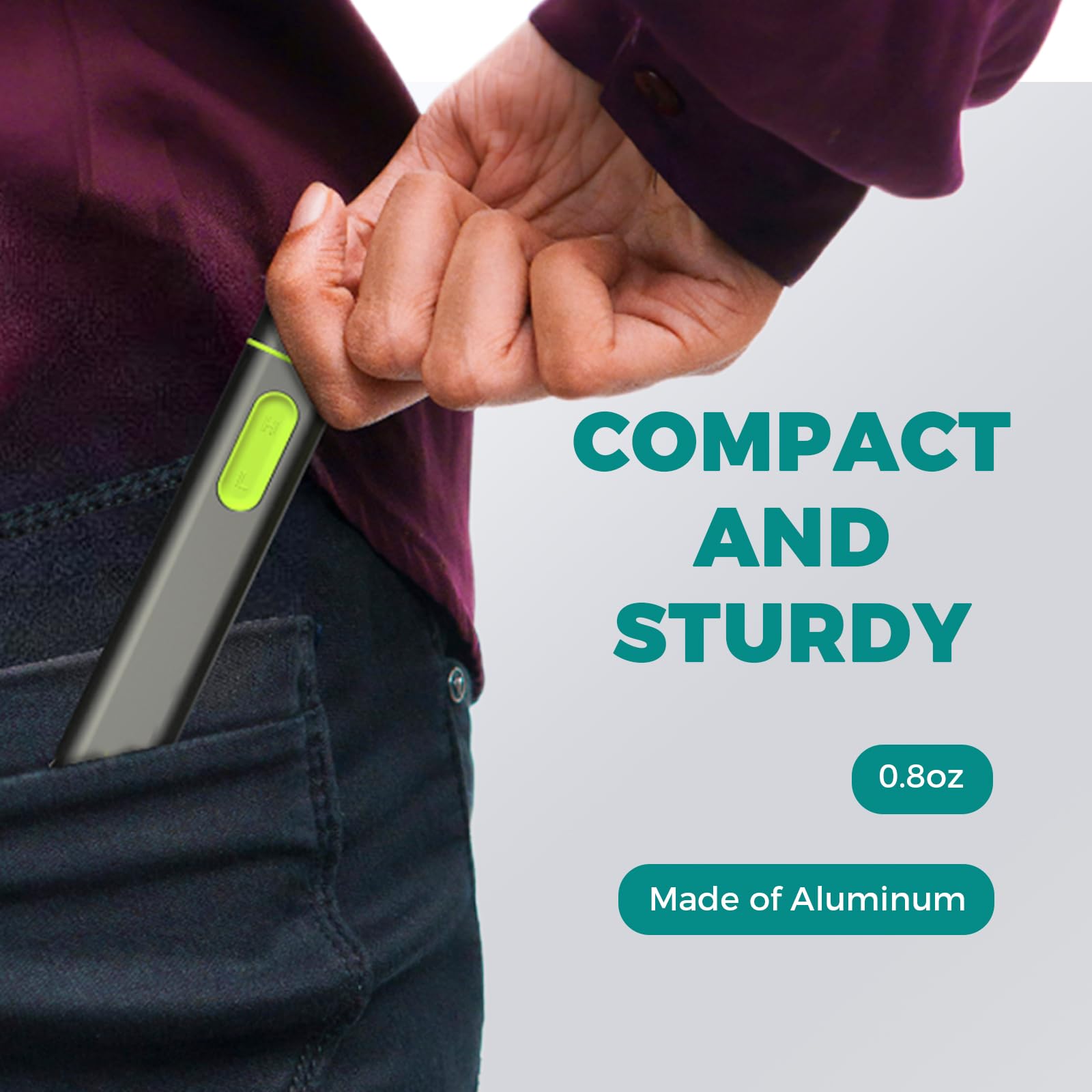 Vibis compact handheld device fits in pocket for on-the-go relief