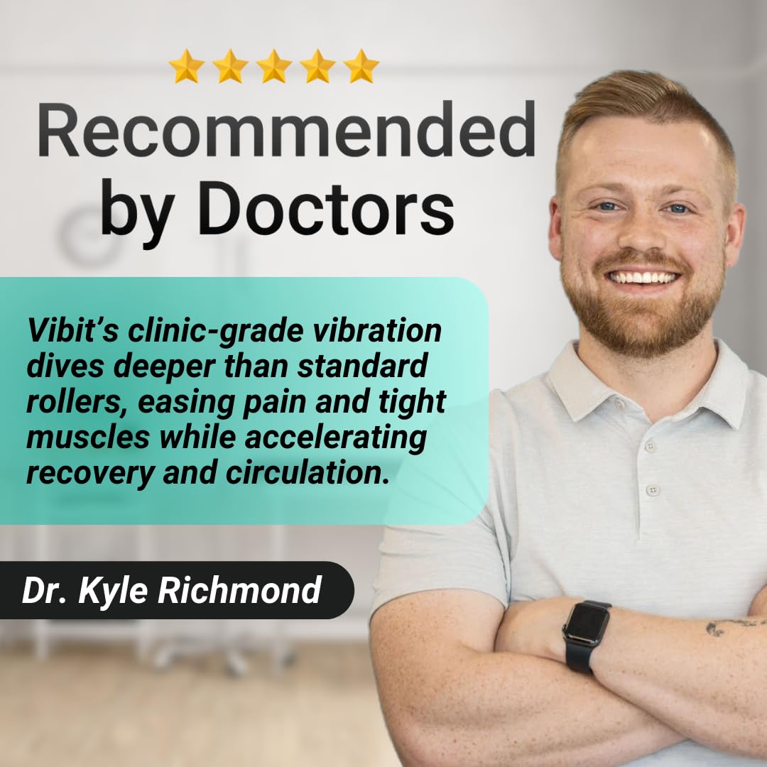 Vibit compact rechargeable design ideal for travel and on-the-go recovery.
