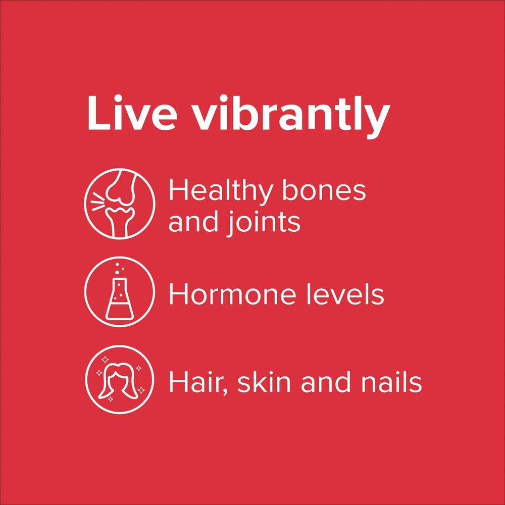 Vibrant Health boron dosage spoon indicating easy daily intake.