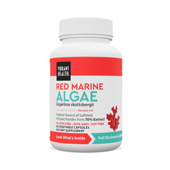 Vibrant Health Gigartina Red Marine Algae bottle promotes daily immune support.
