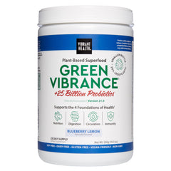 Vibrant Health Green Vibrance bottle ready for daily nutrition.