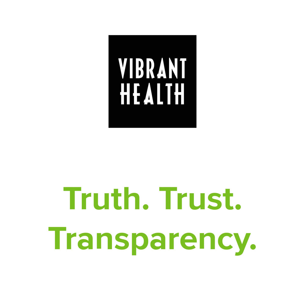 Vibrant Health Green Vibrance label emphasizes vegan and potency