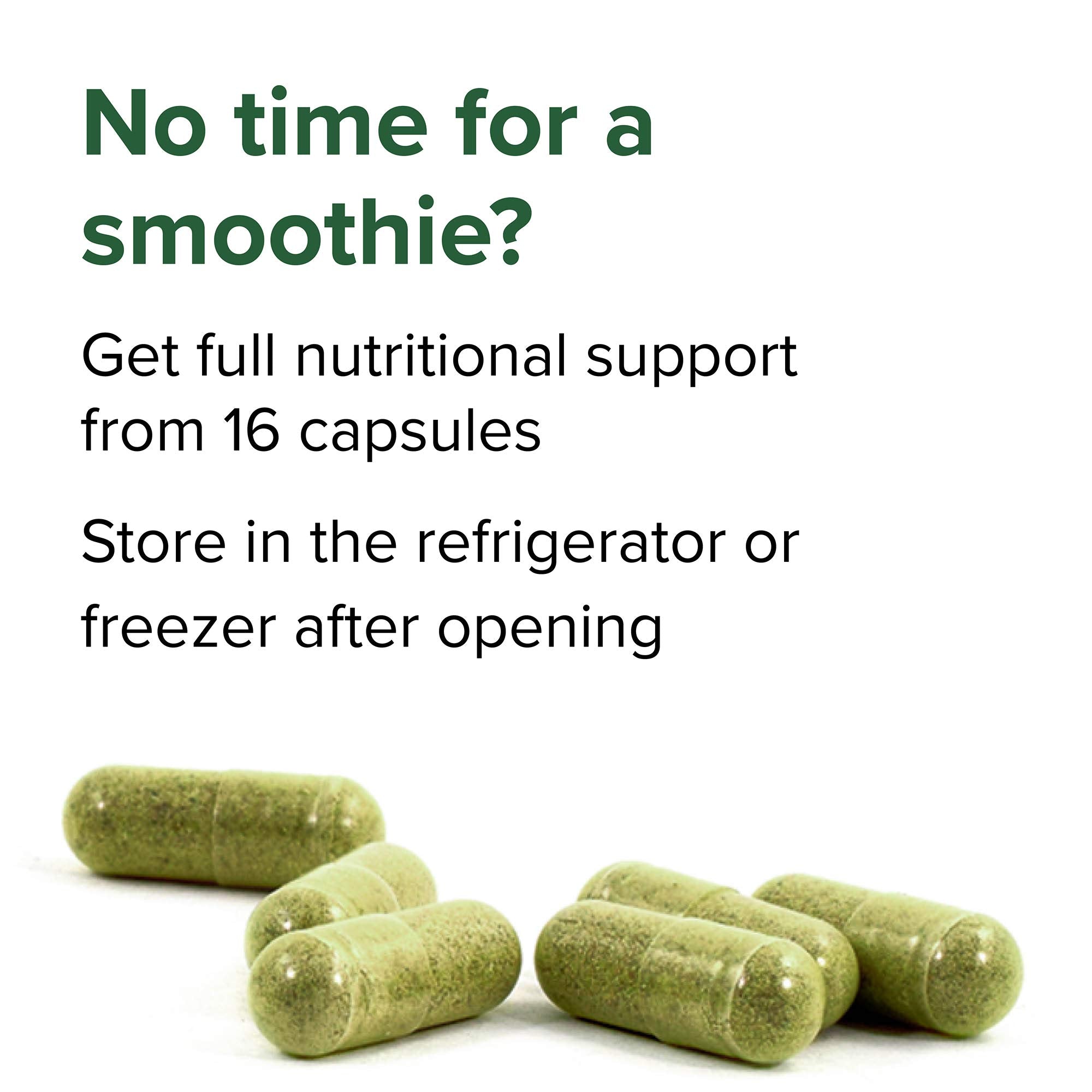Vibrant Health Green Vibrance label reveals 25 billion probiotics per serving