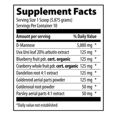 Scoop of Vibrant Health U.T. Vibrance Powder ready to mix for quick support